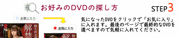 DVDのお気に入り登録